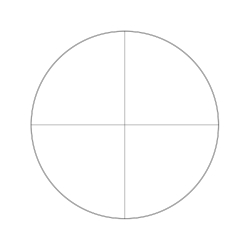 Reticle with crosshair (Ø25mm)