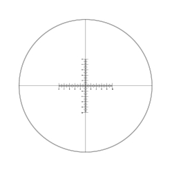 Reticle with crossed double scale 100 divisions in 10mm (Ø25mm)