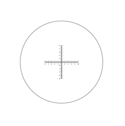 Reticle with crossed double scale 100 divisions in 10mm (Ø25mm)