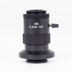 0.5X C-mount camera adapter for 1/2" chip sensors