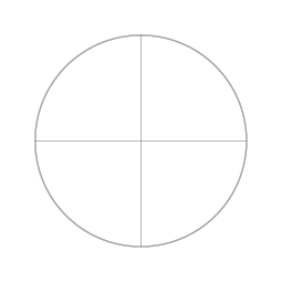 Reticle with crosshair (Ø25mm)