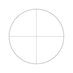 Reticle with crosshair (Ø25mm)