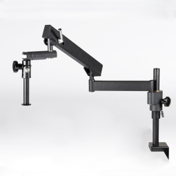 Articulating arm boom stand (table clamp), 400mm column