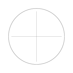 Reticle with crosshair (Ø19mm)